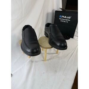 ROBERT DAVID MENS LEATHER LOAFERS BLACK SIZE 11